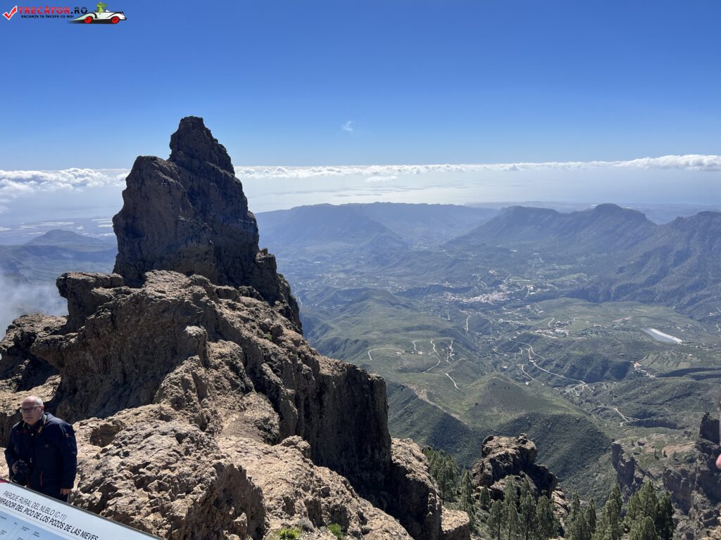 Mirador del Pico de los Pozos de las Nieves, Gran Canaria, Spania